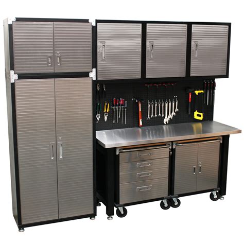 stainless steel wall cabinets for the garage|rolling stainless steel shelves garage.